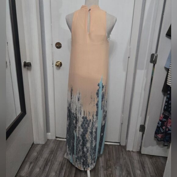 EVERLY MOCK NECK BORDER PRINT MAXI DRESS SIZE S - Picture 5 of 13